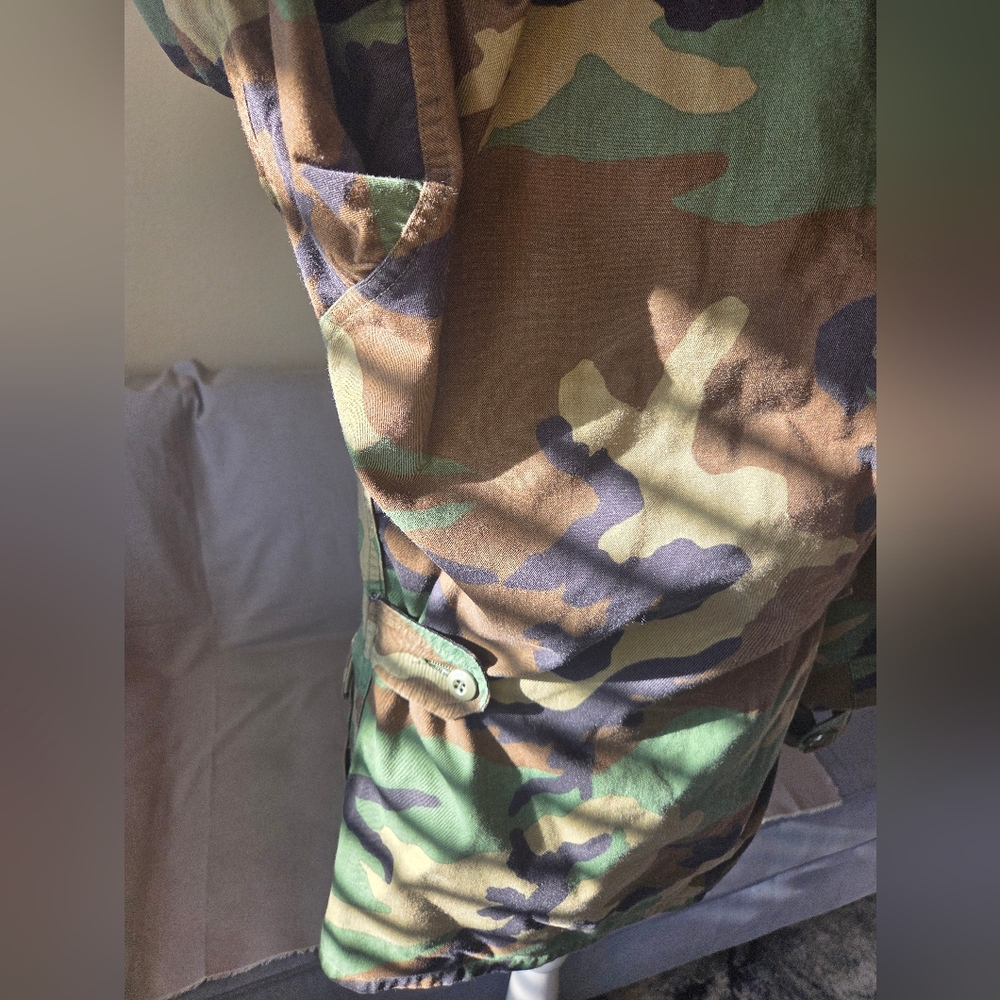 Vintage Men's Military Camouflage Jacket or Oversized Women's Jacket - Size S - Picture 5 of 6